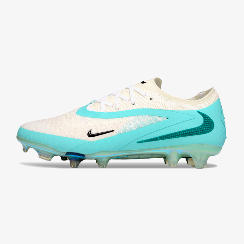 Chuteira Nike Phantom 6 Elite FG - Branco e Azul