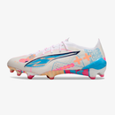 Puma Ultra 5 Ultimate FG - Branca, Azul e Rosa