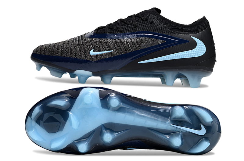 Chuteira Nike Phantom 6 Elite FG - Preta e Azul - Shadow Pack