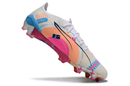 Puma Ultra 5 Ultimate FG - Branca, Azul e Rosa