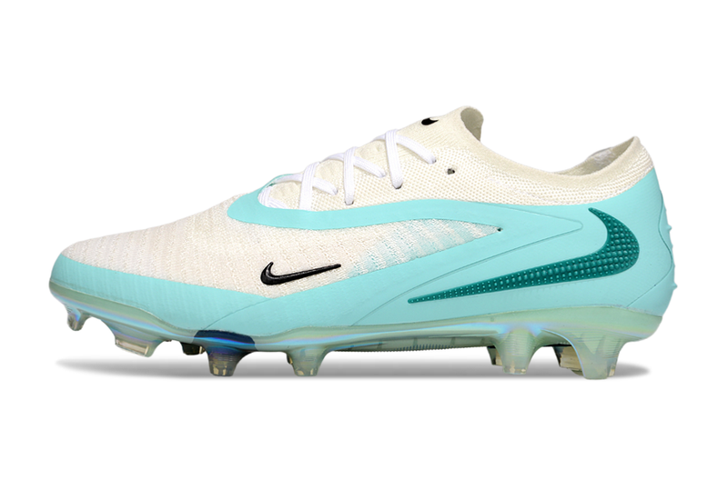 Chuteira Nike Phantom 6 Elite FG - Branco e Azul