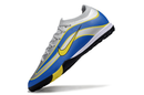 Chuteira Society Nike Air Zoom Mercurial Vapor 16 Elite R9 TF - Cinza, Azul e Amarela