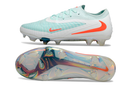 Chuteira Nike Phantom 6 Elite FG - Branco, azul e laranja
