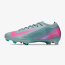 Chuteira Nike AIR Zoom Mercurial Vapor 16 Elite FG - Azul e Rosa - Pack Prism