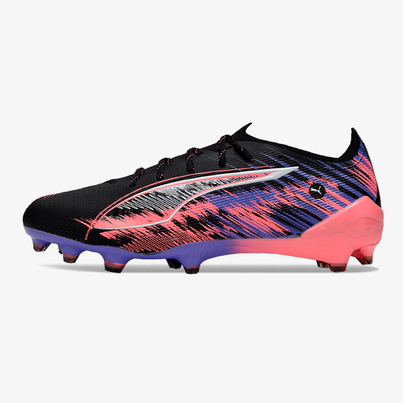 Puma Ultra 5 FG - Preto, Rosa e Roxo