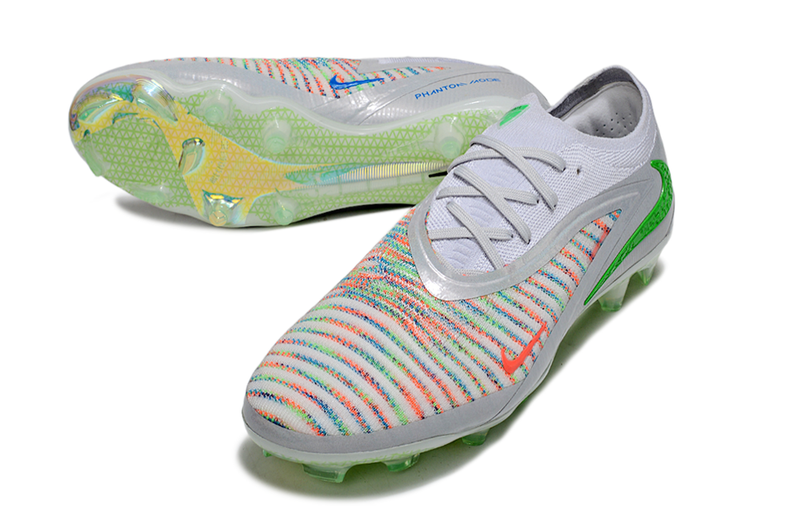Chuteira Nike Phantom 6 Elite FG - Branco e Verde - EA FC