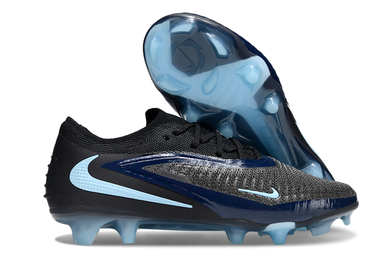 Chuteira Nike Phantom 6 Elite FG - Preta e Azul - Shadow Pack