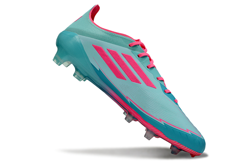 Chuteira Adidas f50 Elite FG - Azul e Rosa