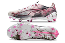 Puma Ultra 5 Ultimate FG - Branca, Preta e Rosa